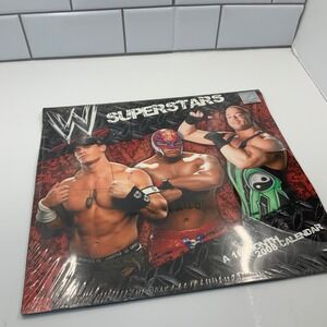 WWE Superstars 2008 Wall Calendar 16 Month John Cena Rey Mysterio New Sealed